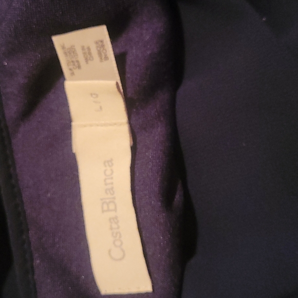 COSTA BLANCA Navy Dress with Adjustable Straps & Pockets - Picture 4 of 4